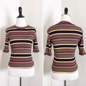 5/$15 Topshop Striped Ribbed Top